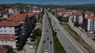 Çorumda trafik tedbirleri araç yoğunluğunu azalttı