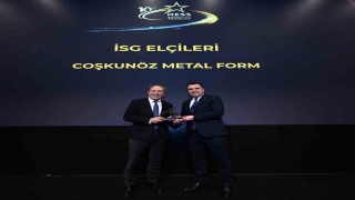 Coşkunöz Metal Form, İSG Elçileri Kategorisinde ödül aldı