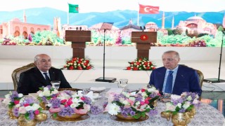 Cumhurbaşkanı Erdoğandan Cezayir Cumhurbaşkanı Tebbuna Devlet Nişanı