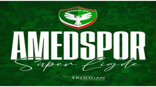 Cumhurbaşkanı Erdoğandan Süper Lige yükselen Amed Sportif Faaliyetlere tebrik mesajı