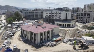 Defne ilçe jandarma komutanlığı hizmet binasında inşaat çalışmaları sürüyor