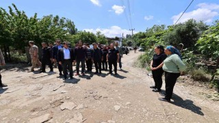 Defnede aşırı yağıştan etkilenen alanlar incelendi