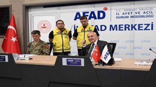 Denizlide 5,6 büyüklüğündeki deprem senaryonu canlandırıldı