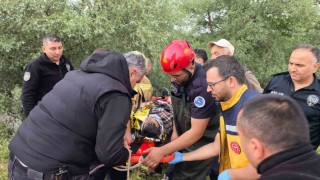 Dereye düşerek akıntıya kapıldı, böyle kurtarıldı