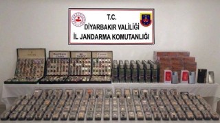 Diyarbakırda çok sayıda gümrük kaçağı ürün ele geçirildi