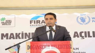 Doğanşehirde buğday üretimine güç katacak ortak tarım makineleri parkı açıldı