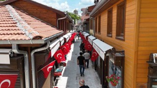 Edirnede Dar Çarşıya tarihi dokunuş: 52 dükkan yenilendi