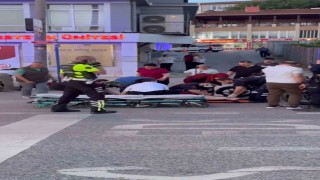 Edirnede iki motosikletin çarpıştığı kazada 2 genç kız yaralandı