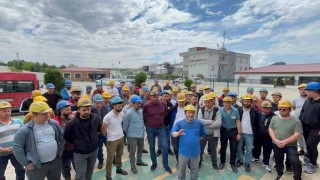 Edirne'de madencilik işçileri maaş ve tazminat iddiasıyla greve çıktı