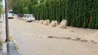 Elazığda sağanak yağış etkili oldu