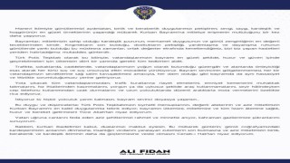 Emniyet Genel Müdürü Fidandan Kurban Bayramı mesajı