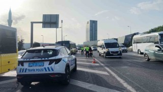 Emniyet şeridini yol gibi kullandılar, cezadan kaçamadılar