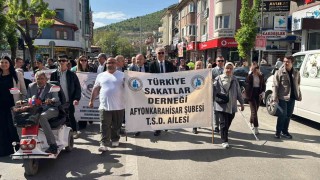 Engelliler Haftası dolayısıyla farkındalık yürüyüşü yapıldı