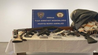 Erbaada silah operasyonunda cephanelik çıktı