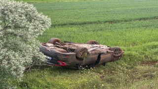 Erzincanda şarampole devrilen otomobildeki 4 kişi yaralandı