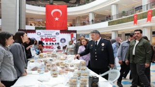 Erzurumda emniyet mensuplarının eşlerinden hayır çarşısı