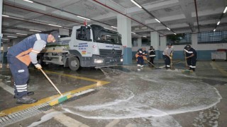 Esenyurtta kurban kesim alanlarında kapsamlı temizlik çalışması