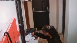 Eskişehirde bayramlık ayakkabılar böyle çalındı