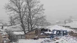 Eskişehirin kırsalı mayıs ayında beyaza büründü