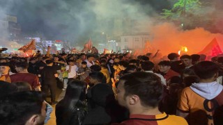 Galatasarayın şampiyonluğu Kastamonuda coşkuyla kutlandı
