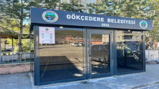 Gökçedereye modern minibüs durağı yapıldı