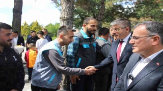 Hacılarda bayramlaşma programı düzenlendi