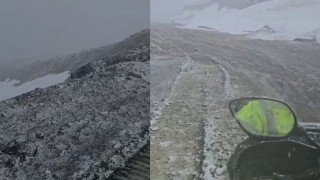 Hakkaride Mayıs ortasında kar ve fırtına sürprizi