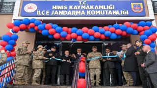 Hınısta jandarma hizmet binası törenle açıldı
