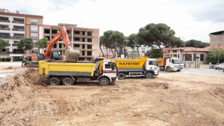 İncirliovanın yeni meydan Projesinde ilk kazma vuruldu
