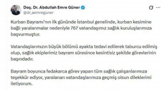 İstanbulda bayramın ilk günü 767 kişi kurban keserken yaralandı