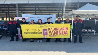Jandarmadan KADES ve kadına şiddet bilgilendirmesi yapıldı
