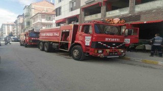 Kafenin mutfağında korkutan yangın