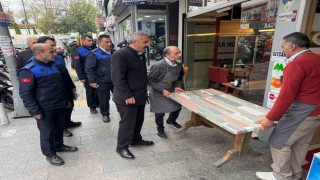 Kağıthanede kaldırım işgallerine sıkı denetim