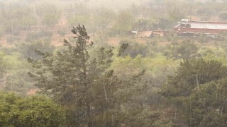 Kahramanmaraşta gök gürültü sağanak yagış etkili oldu