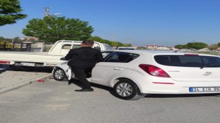 Karapınarda trafik kazası: 1 yaralı