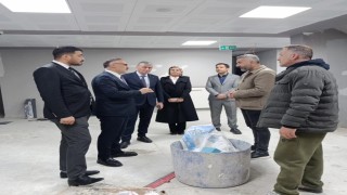 Karsta kütüphane yatırımları yerinde incelendi