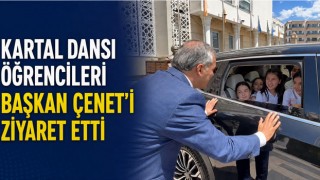 Kartal Dansı Öğrencileri Başkan Çenet’i Ziyaret Etti