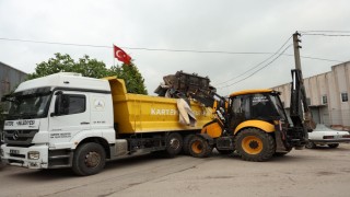 Kartepede bayram öncesi temizlik mesaisi