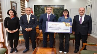 Kaymakam Güldoğan Türkiye Şampiyonunu ağırladı