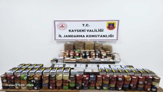 Kayseride 9 bin 660 adet içi tütün doldurulmuş makaron ele geçirildi