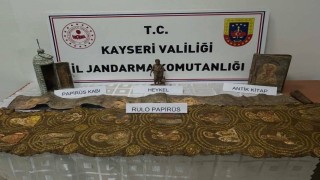 Kayseride tarihi eser operasyonu: 1 gözaltı