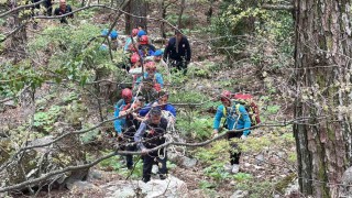Kazdağlarında 100 kişilik personelle zorlu kurtarma operasyonu