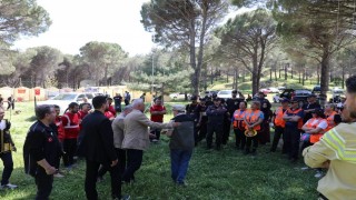 Kazdağlarında gerçeğini aratmayan arama kurtarma tatbikatı