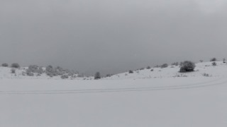 Keltepe Kayak Merkezinde kar yağışı etkili oldu