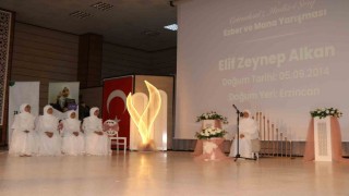 Kız Kuran kursu öğrencileri hadis-i şerif bilgisinde yarıştı