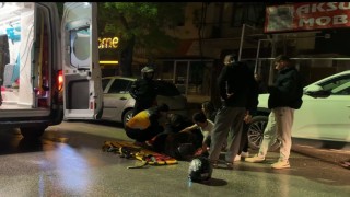 Kontrolden çıkan motosiklet devrildi, sürücüsü yaralandı