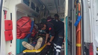 Konyada otomobil ile motosiklet çarpıştı: 1 yaralı