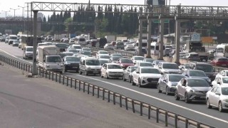 Kurban Bayramı tatilinin başlamasıyla TEMde yoğunluk oluştu