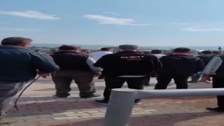 Kurban pazarında kavga: Jandarma havaya ateş açtı, kadın astsubay araya girdi