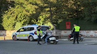 Lüleburgazda arife günü motosiklet denetimi